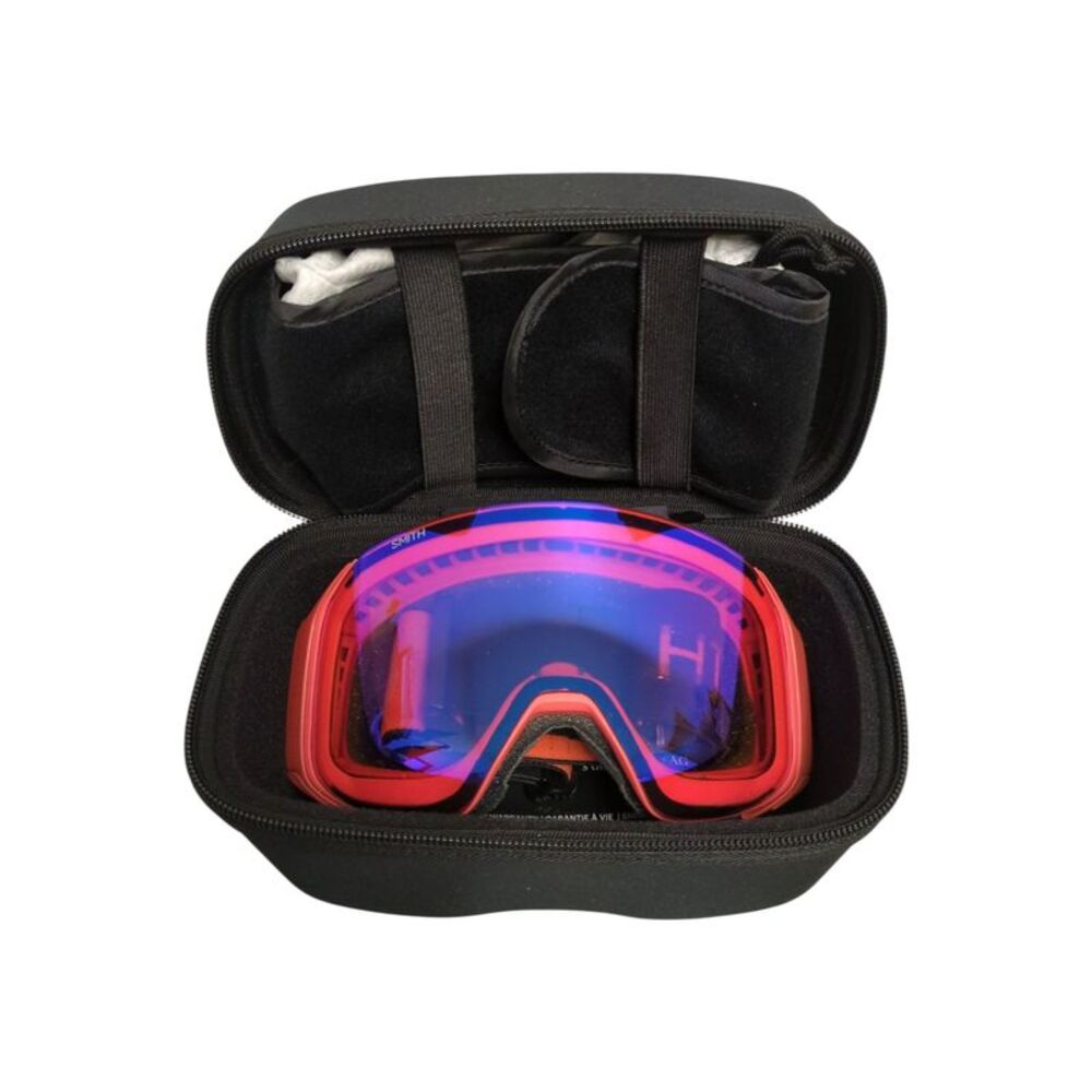 Smith Optics 4D MAG S Goggles, Small Fit, Chromapop Sun Black, Poppy